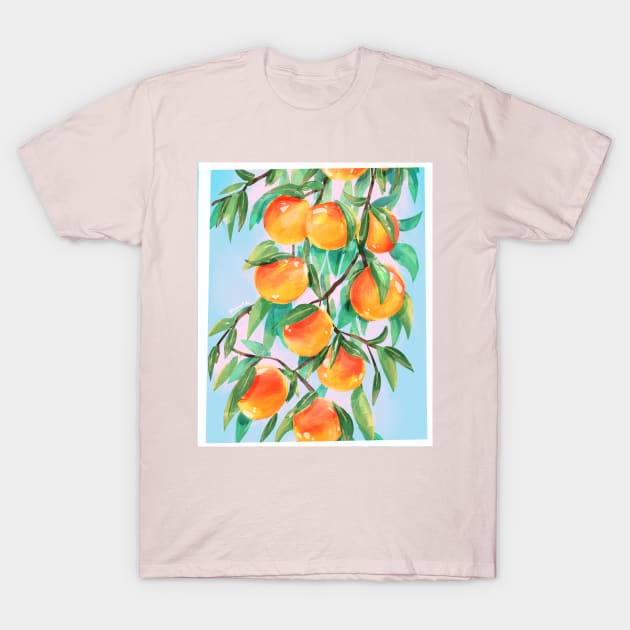 Peach tree T-Shirt by shootingstarsaver@gmail.com